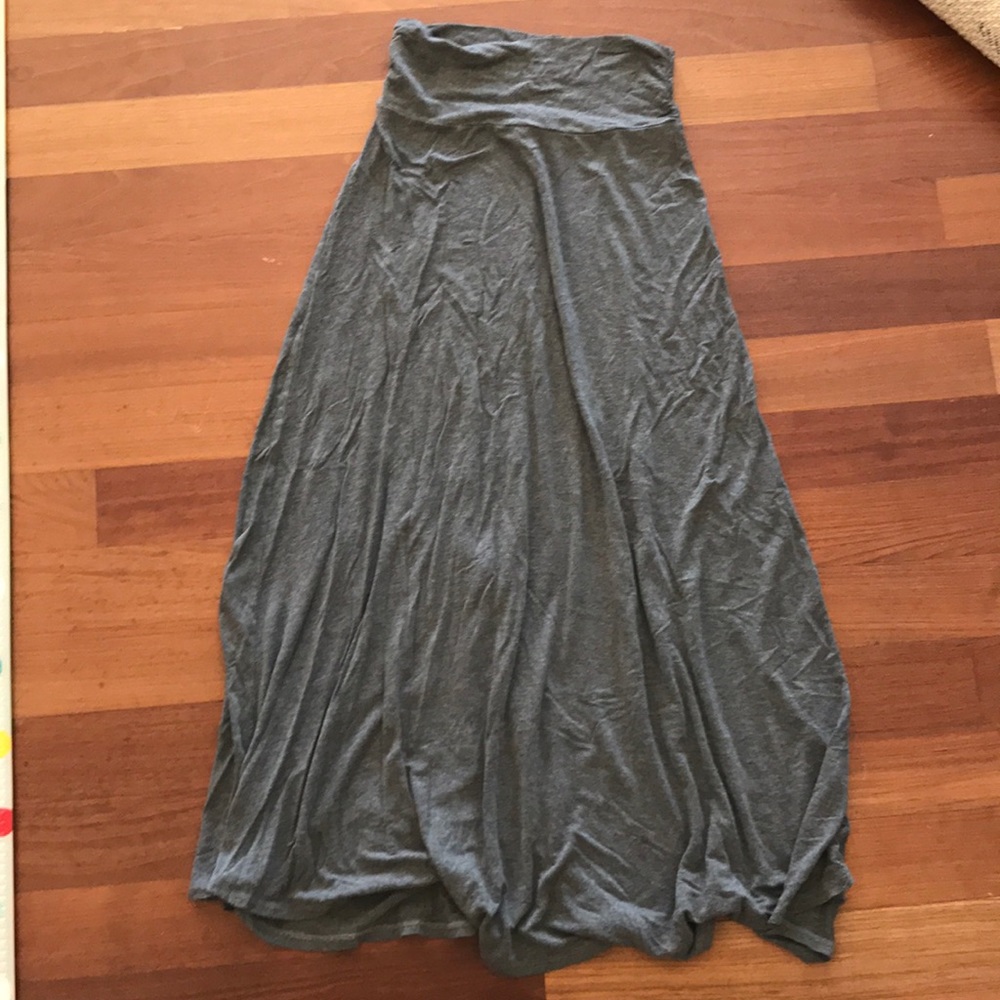Heather grey maxi skirt